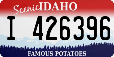 ID license plate I426396