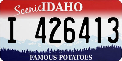 ID license plate I426413