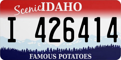 ID license plate I426414