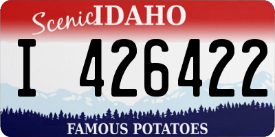 ID license plate I426422