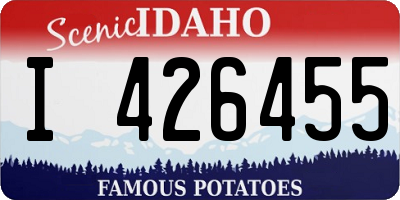 ID license plate I426455
