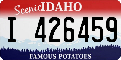 ID license plate I426459