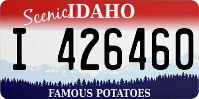 ID license plate I426460