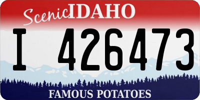 ID license plate I426473