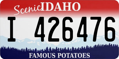 ID license plate I426476