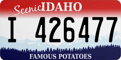 ID license plate I426477