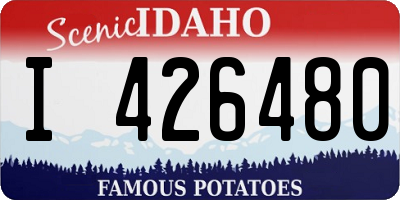 ID license plate I426480