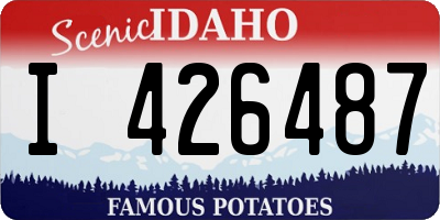ID license plate I426487