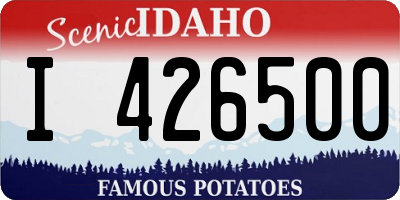 ID license plate I426500