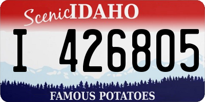 ID license plate I426805