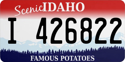 ID license plate I426822