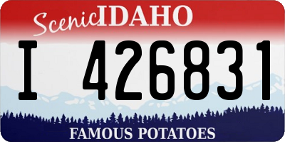ID license plate I426831