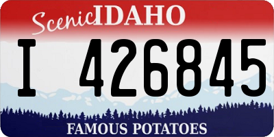 ID license plate I426845