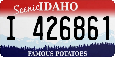 ID license plate I426861