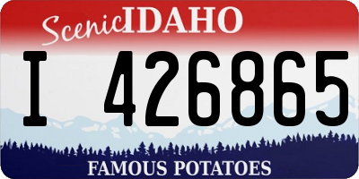 ID license plate I426865