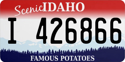 ID license plate I426866