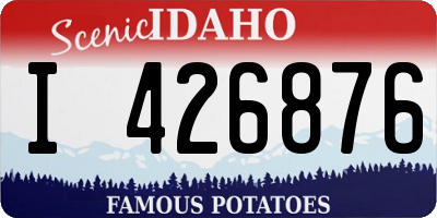 ID license plate I426876