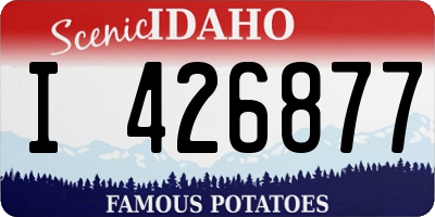 ID license plate I426877