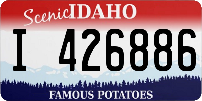 ID license plate I426886