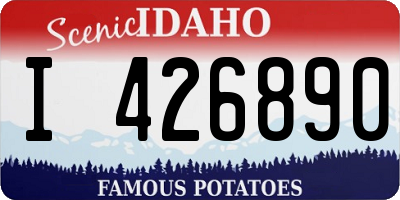 ID license plate I426890