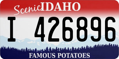 ID license plate I426896