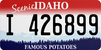 ID license plate I426899