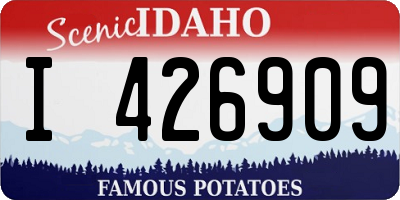 ID license plate I426909