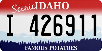 ID license plate I426911