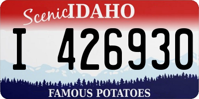 ID license plate I426930
