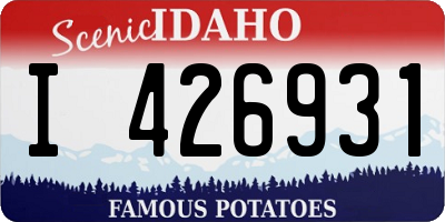 ID license plate I426931
