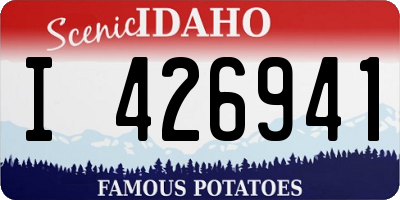 ID license plate I426941