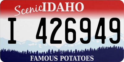 ID license plate I426949