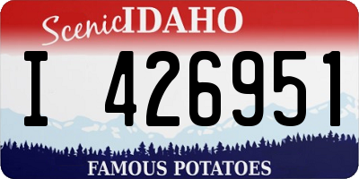 ID license plate I426951