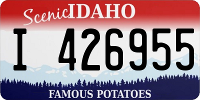 ID license plate I426955