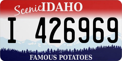 ID license plate I426969
