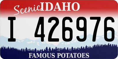 ID license plate I426976