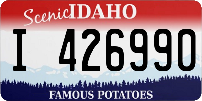 ID license plate I426990