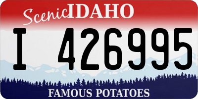 ID license plate I426995