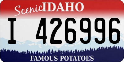 ID license plate I426996