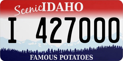 ID license plate I427000