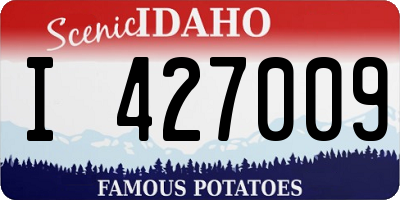 ID license plate I427009