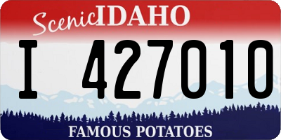 ID license plate I427010