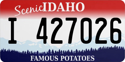 ID license plate I427026