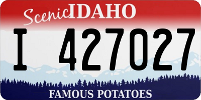 ID license plate I427027