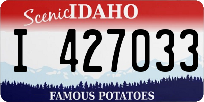 ID license plate I427033