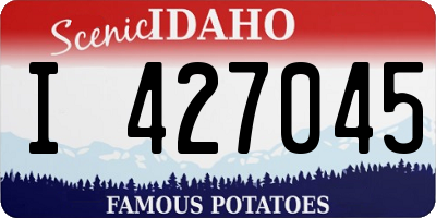 ID license plate I427045