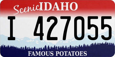 ID license plate I427055
