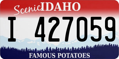 ID license plate I427059