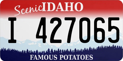 ID license plate I427065