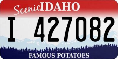 ID license plate I427082